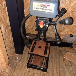 drill press and circular saw